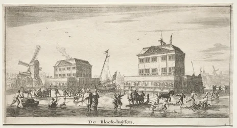 Erilaisia ​​laivoja ja Amsterdamin näkymiä (Verscheÿde Ships ja Gesichten van Amstelredam), osa III: De Block-huÿsen