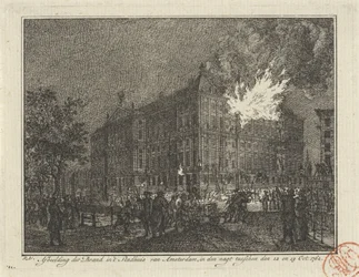 Tuli Amsterdamin kaupungintalossa, 1762 Kuvaus tulesta Amsterdamin kaupungintalossa yöllä 12. ja 13. lokakuuta 1762 (otsikko esineessä)