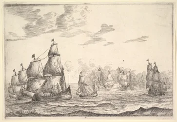 Merivoimien taistelukohtaus, 1600-luku.