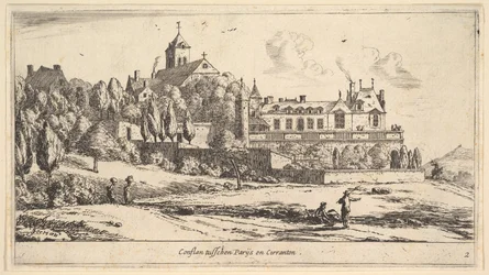 Näkymä Conflansista, 1600-luku.