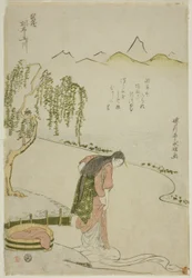 Chofu Jalokivijoki Musashin maakunnassa (Musashi Chofu no Tamagawa), nimettömästä Six Jewel Riversin sarjasta