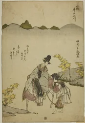 Ide Jewel River Yamashiron maakunnassa (Yamashiro Ide no Tamagawa), nimettömästä Six Jewel Riversin sarjasta