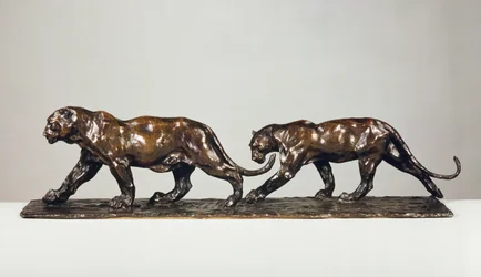 Kaksi Jaguaria (pronssi)