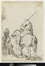 Turbaaninen sotilas hevosen selässä, n. 1632 (etsaus)
