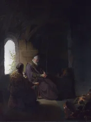 Anna and the Blind Tobit, n. 1630 (öljy paneelille)
