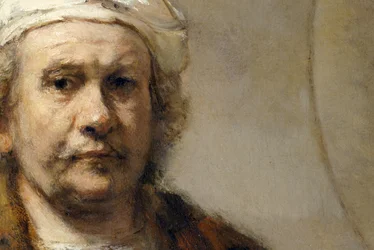 Rembrandt - Omakuva (yksityiskohta)