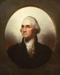 George Washingtonin muotokuva (öljy kankaalle)