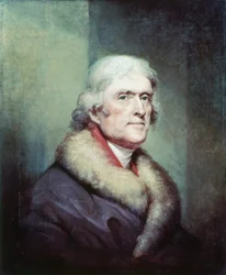 Peale Rembrandtin (1778 - 1860) muotokuva Thomas Jeffersonista (1743 - 1826).