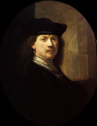 Omakuva arkkitehtonisella taustalla, n. 1639.