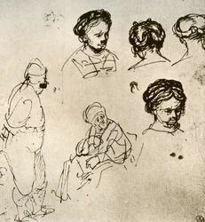 Sivu luonnoksia, 1913.