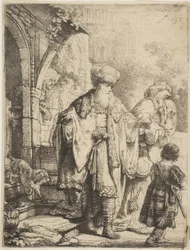Abraham karkottaa Hagarin ja Ismaelin, 1637.