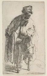Kerjäläinen puisella jalalla, n. 1630.