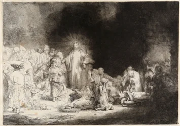 Kristus parantaa sairaita The Hundred Guilder Print