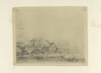 Landschap met drinkende koe Kokoelma kahdeksankymmentäviisi alkuperäistä vedosta (sarjan nimi)