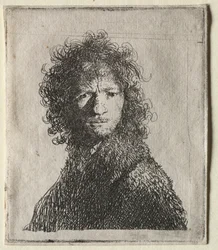 Omakuva kulmien rypistäminen: Rintakuva, 1630.