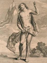 Kristus nousi kuolleista, 1600-luvun puoliväli.