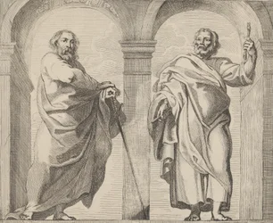 Pyhät Pietari ja Paavali eteisessä, n. 1630-80, n. 1630-80.