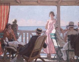 Englannin kanaalin reunalla, n. 1924.