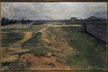 Näkymä Vanvesin linnakkeeseen, n. 1880 (öljy kankaalle)