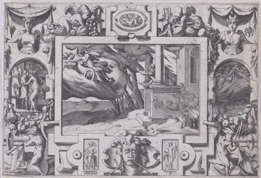 Medea pakenee Jasonia Lyhytkätinen miekka Jason jahtaa häntä, mutta ei voi elää..., 1563.