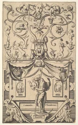 Paneeli Saturnuksen hahmolla, levy 1, n. 1550-65.
