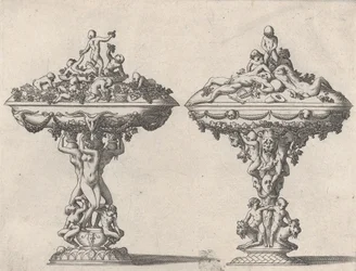 Kaksi kuppia, 1500-1700 luvut.