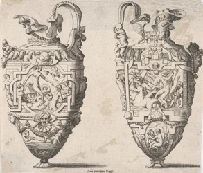 Kaksi maljakkoa, 1500-1600-luku.