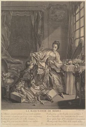 Muotikauppias, 1746-55.