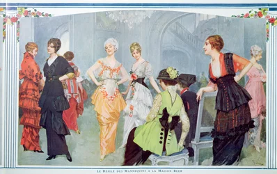 Muotinäytös Maison Beerissä, "La Vie Heureuse", maaliskuu 1914