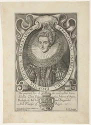 Muotokuva Isabella Clara Eugenia Eniten seesteisin Isabella Clara Eugenia Infanta Espanjasta (otsikko esineessä)