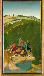 Boarhunt. Paneeli Pyhän Leopoldin alttarilta (tempera puulle).