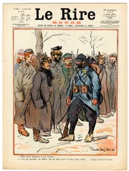Kansi "" The Red Laughter", satiirinen väreissä