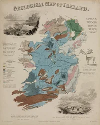 "Irlannin geologinen kartta", noin 1850-luku