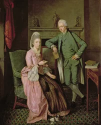 Keskustelupala, 1770-luvun puoliväli (öljy kankaalle)