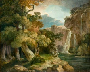 River at Penegoes (öljy kankaalle)