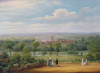 Eton College Windsorin linnan terassilta