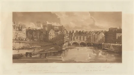 Näkymä Pont St. Michaelille, otettu Pont Neufista, 1803