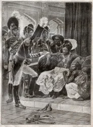 Sri Vikrama Rajasinha, Kandyn kuningas (Sri Lanka), jonka englantilaiset erottivat vuonna 1815. 1924 (Kuva)