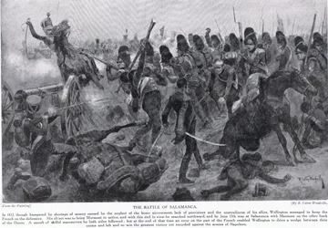 Salamancan taistelu, kuva Hutchinsonin kansojen historiasta
