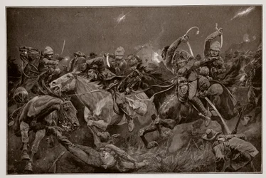 19. husaarien yörynnäkkö Lydenbergin lähellä 7. marraskuuta 1900.