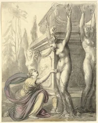 Heliadit Phaetonin haudalla (Ovidius, Metamorphoses, II, 340-366)