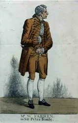 William Farren (1786-1861) Sir Peter Teazlen roolissa