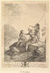 Kolme sotilasta, 1766-67.