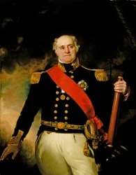 Sir Thomas Masterman Hardy, sinisen merivoimien vara-amiraali (1769-1839).