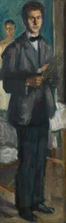 Omakuva paletilla, 1906-1907.