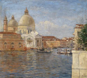 Olen Canal Grande Venedig