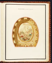 Auditorion katto, Richard Miquen (1728-94) Petit Trianonin suunnitelmien kokoelmasta