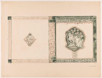 Kansisuunnittelu: Wendingen, Woodcarvers-numero, 1919
