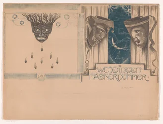 Kannen suunnittelu: Twists, Mask Number, 1920