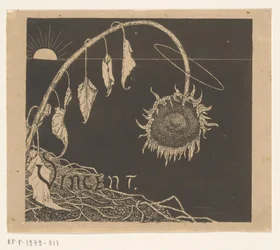Kansisuunnittelu: Richard Roland Holst, Vincent Van Goghin perinnön näyttely, 1892